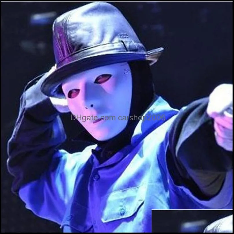 halloween mask fashion cosplay party adult full face masks white grimace mask street ghost dance masks dancer masks hip-hop mask