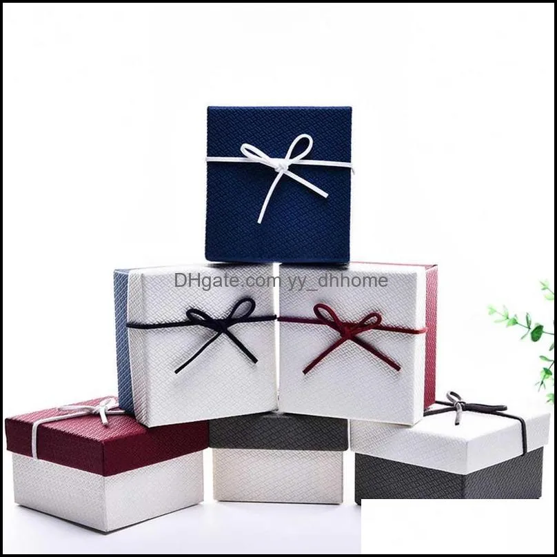 1PC Hot Sale Gift Box Innovative Bowknot Earrings Ring Jewelry Box Ring Watch Gift Accessories Wholesale 6Colors