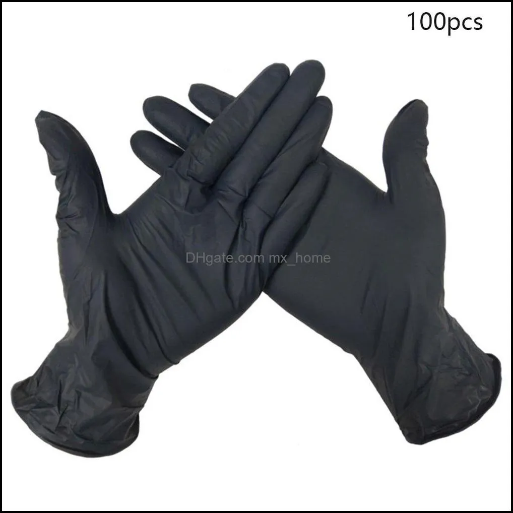 Wholesale Gloves Wear Resistance Nitrile Disposable Gloves Food Testing Household Cleaning Washing Anti-Static Nitrile Gloves Fast