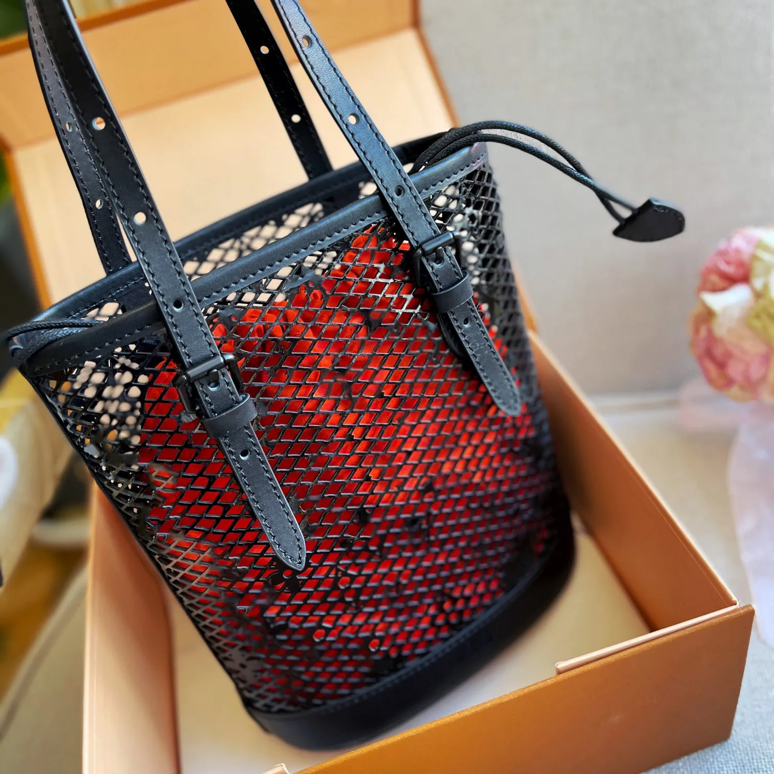 2022 designer de luxo crossbody top bolsas bolsas holandês oco para fora cesta de comida letra mulheres moda bolsas bolsas bolsa