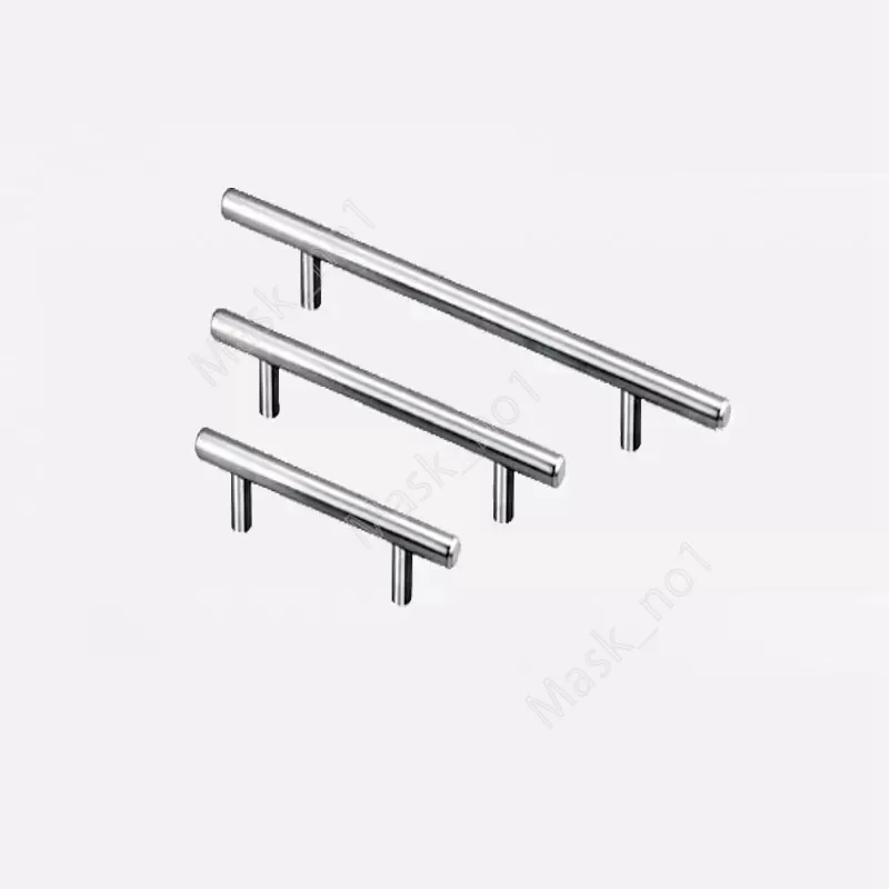 T Type Handles For Cupboard Door Drawer Wardrobe Shoe Cabinet Pulls Stainless Steel 3 Size Universal 800pcs DAM473