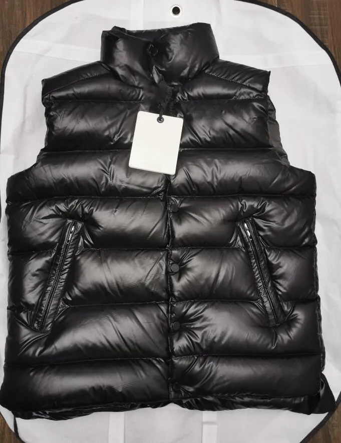 Moda Erkek Yuvası Pamuklu yelek tasarımları Erkek ve kadın kolsuz siyah puffer ceket sonbahar kış gündelik palto çiftleri yelekleri sıcak ceket tut