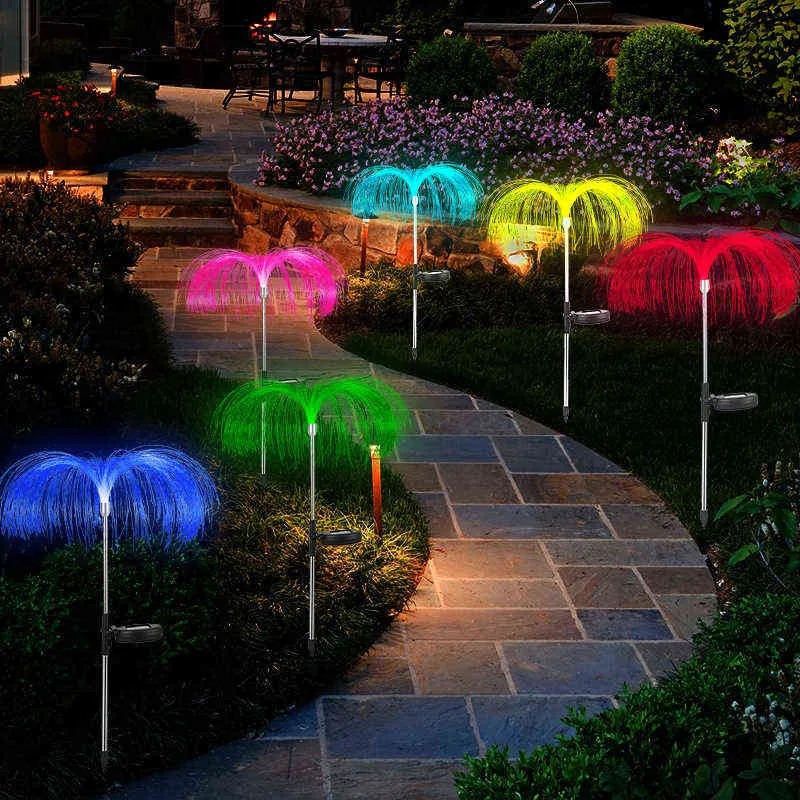 Kwal lamp zonnetuin verlichting buiten waterdicht licht rgb veranderen kleur landschap licht voor tuinroute vakantie decor J220531