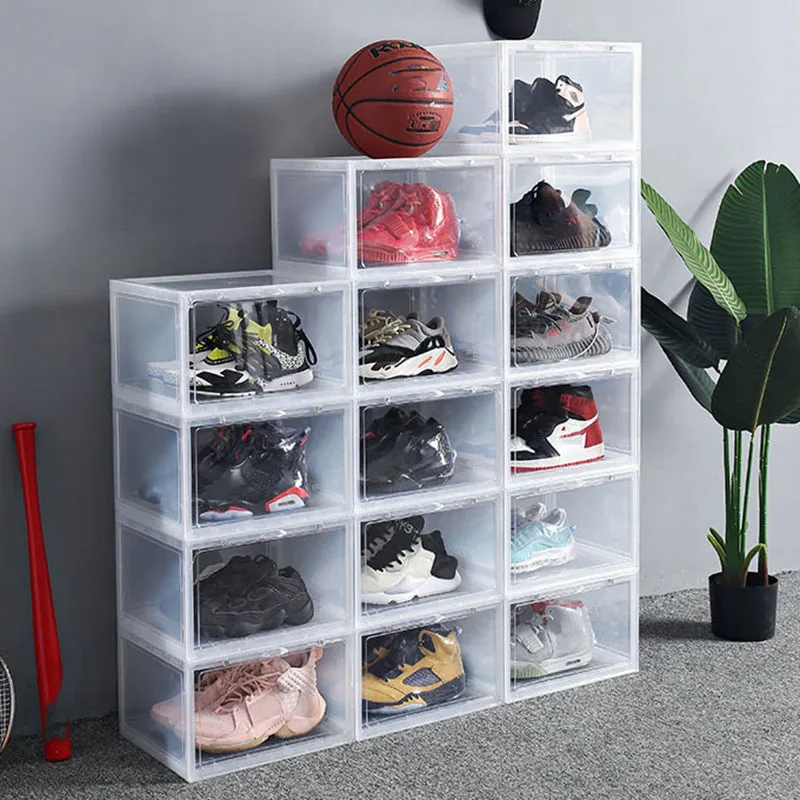 Plastic Collapsible Magnetic Shoe Storage Box Multicolor Shoes Display Drawer Combination Cabinet Foldable Shoe Rack Dustproof Moisture Proof Stack ZL0535Ssea From 15 78 DHgate