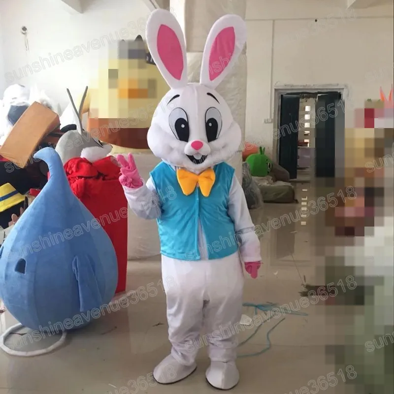 Пасхальный кролик талисман костюм мультфильм тема персонажа персонаж карнавал унисекс взрослый размер рождественский день рождения.