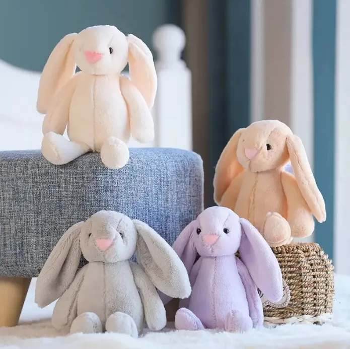 Stuffed Rabbit Long Ears 30cm Easter Rabbit Plush Toy, Cartoon Long Ear Soft Stuffed Animal Doll ...