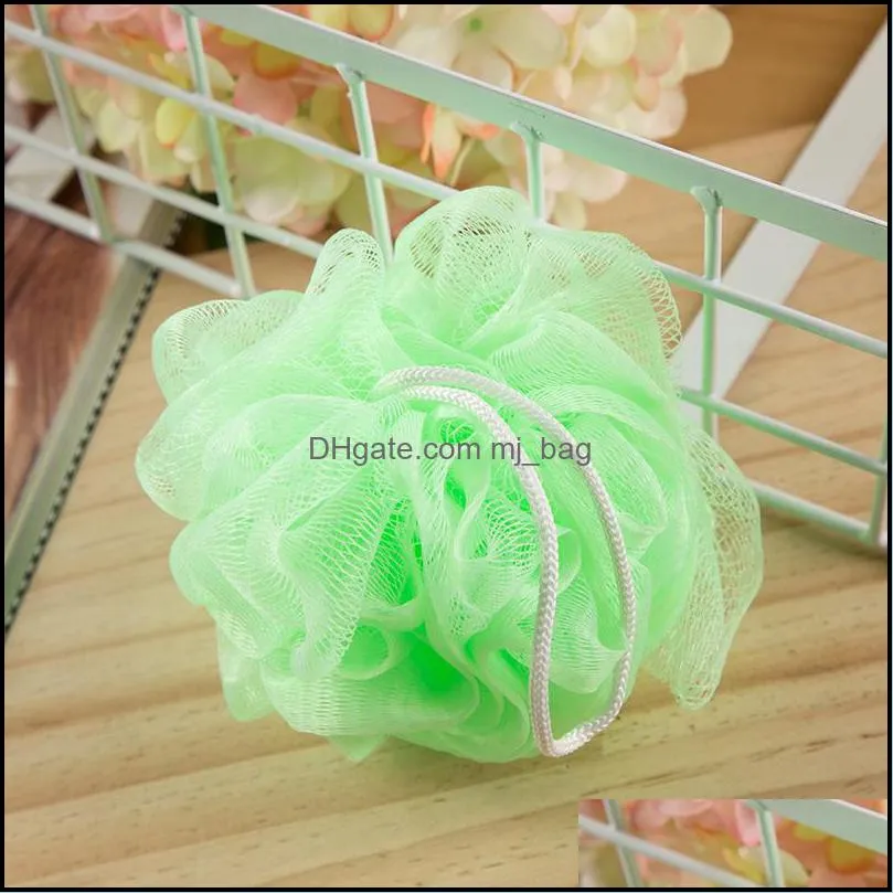 30 gram bath flower shower sponge mesh pouf nylon small mesh bath ball mesh shower bath sponges