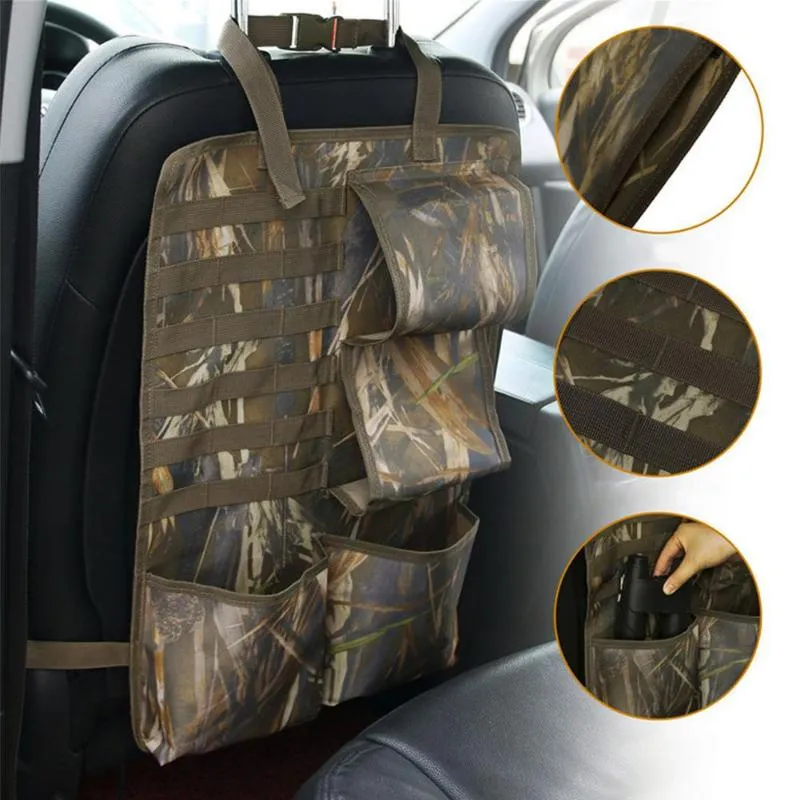 Camouflage Backseat Trunk Organizer: Front Seat Backrest Storage