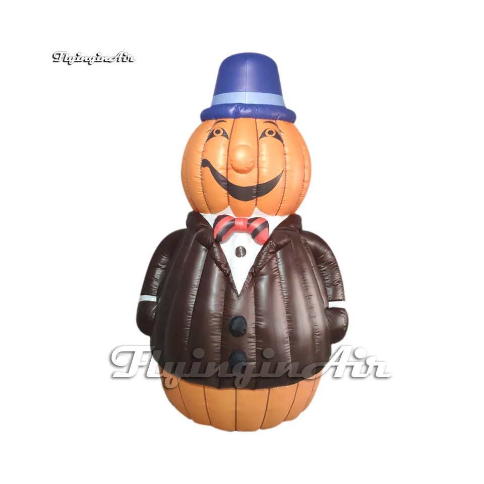 Modelo de monstro de abóbora inflável para vestação de abóbora Fantas de Halloween Adult Walking Blow Up Sr Pumpkin Terne para Hallowmas Evento