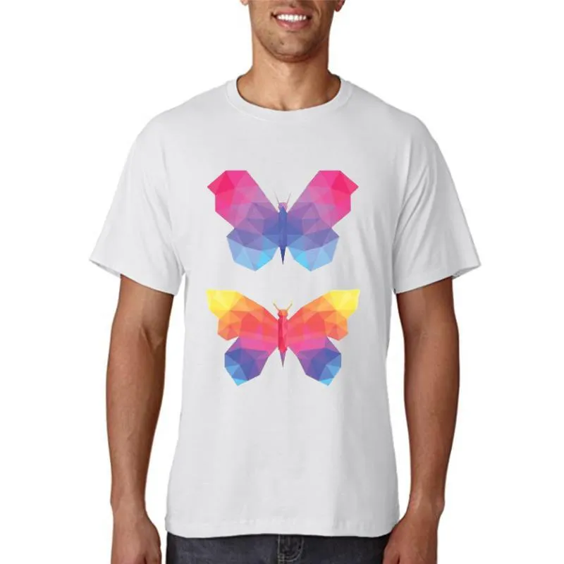 Men's T-Shirts Women Graphic Butterfly Watercolor 2022 Cute Fashion Print Short Sleeve Summer Female Clothes Tops Tees Tshirt T-ShirtMen's