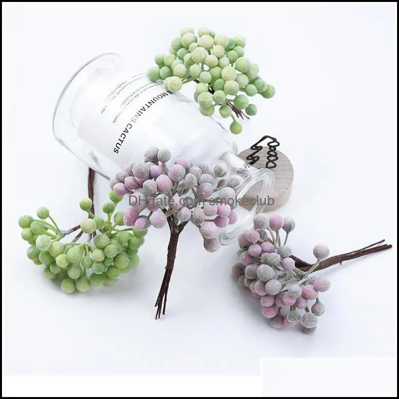 6pcs Artificial Plants Cheap Vases For Home Decoration Accessories Diy Gifts Box Scrapbooking Wedding Decorative Flowers jllCgi