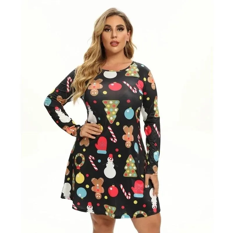 Christmas jumper dress plus size sale