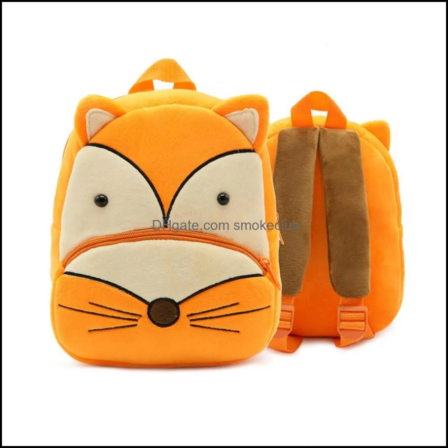 Storage Bags Cartoon animal children`s backpack stall source backpack kindergarten Plush bag