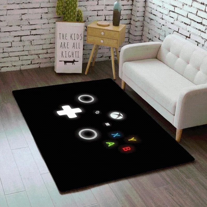 Ковры Ity Gamer Carpet 3D Game Controller Pattern Printed Creat Rugs детская спальня играет фланелевая детская комната полза