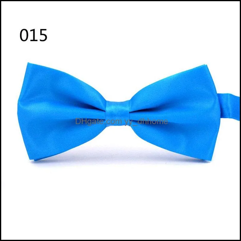 12*5.5cm solid color adjustable bow ties wedding party club shirts decor fashion accessories for men women adult