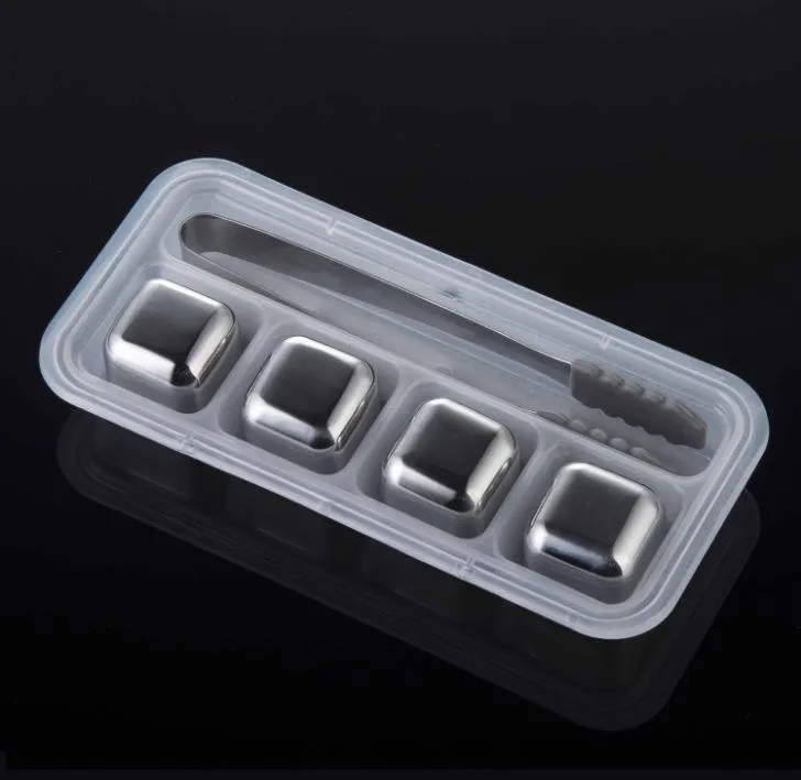 Stainless Steel Ice Cubes coolers Reusable Chilling Stones for Whiskey Wine, Keep Your Drink Cold Longer SN4905