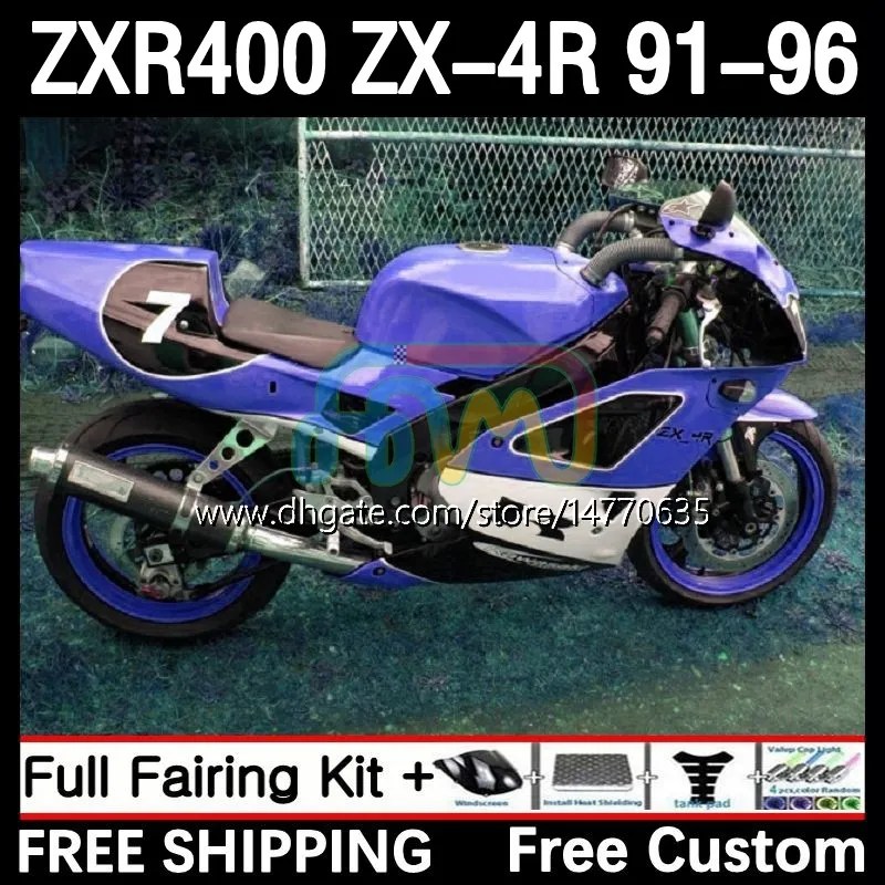 OEM-Karosserie für KAWASAKI NINJA ZXR 400 CC ZX-4R ZX4R 91-96 Karosserie 12DH.142 ZX 4R 4 R 400CC ZXR400 91 92 93 94 95 96 ZXR-400 1991 1992 1993 1994 1995 1996 Verkleidungen glänzend lila