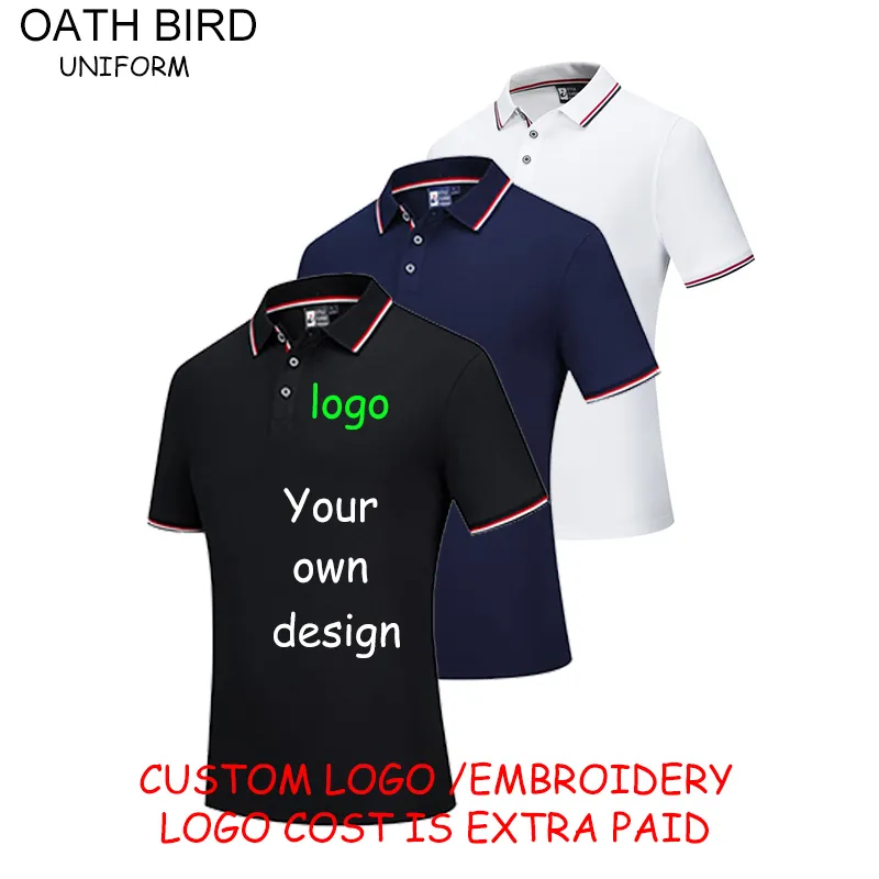 OATH BIRD Летние рубашки поло для гольфа унисекс Повседневный топ с коротким рукавом для личной компании на заказ 220608