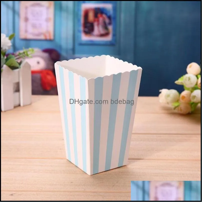 Gift Wrap 12pcs Favor Candy Treat Popcorn Boxes For Wedding Party Supply Baby Shower Favour Corn Kid Decoration