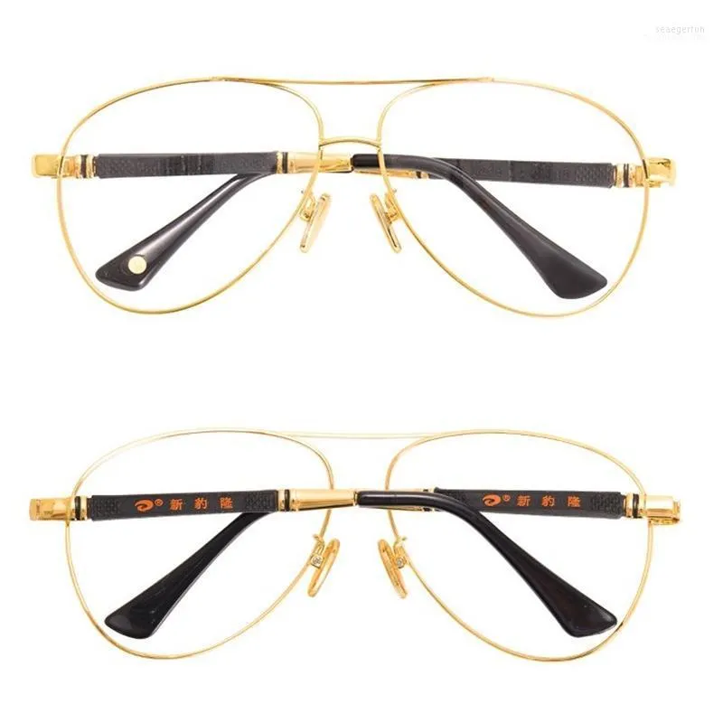 أزياء النظارات الشمسية إطارات Vazrobe Gold Eyeglasses ذكر نظارات كبيرة الحجم من الرجال تصميمات كبيرة لاستلام نظارات Seae22