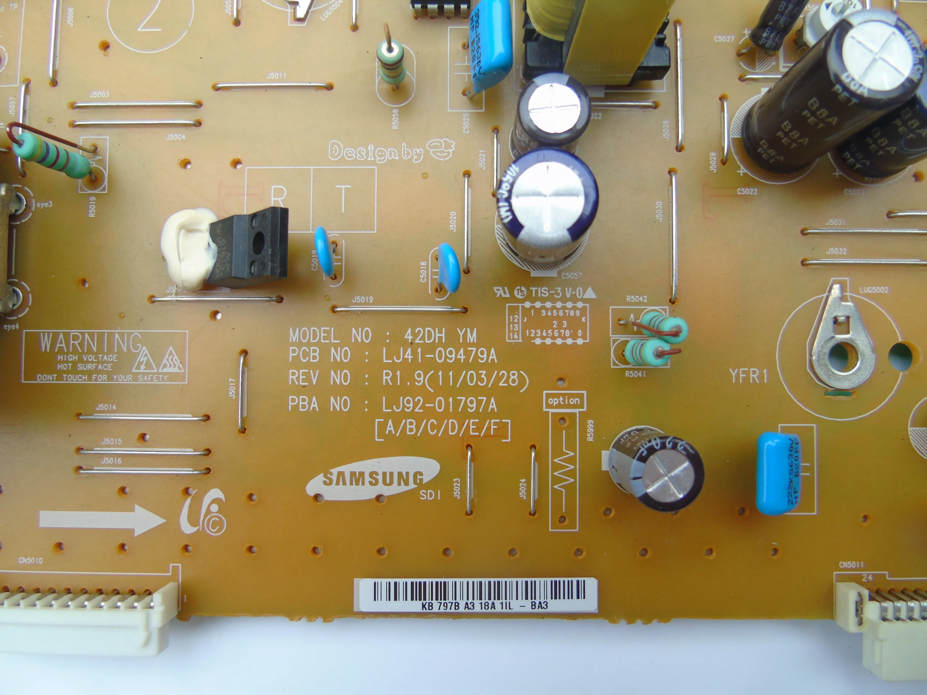 LJ41-10281A LJ92-01897A Power Supply Board FOR S43SD-YB01