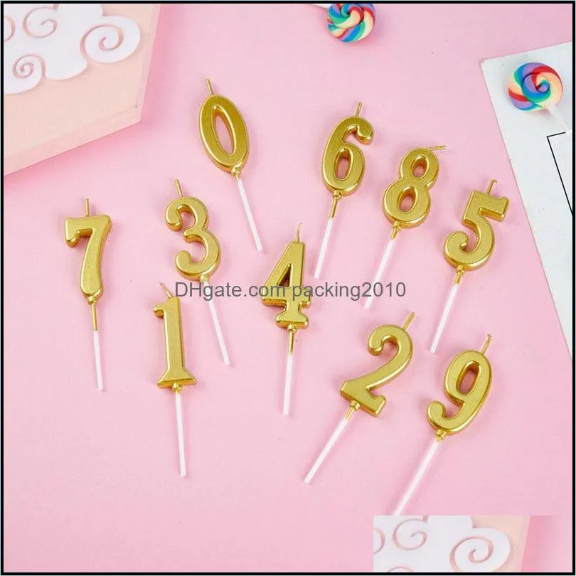 champagne number 0-9 happy birthday cake candles topper decor party supplies decor candles diy home decor supplies number candle