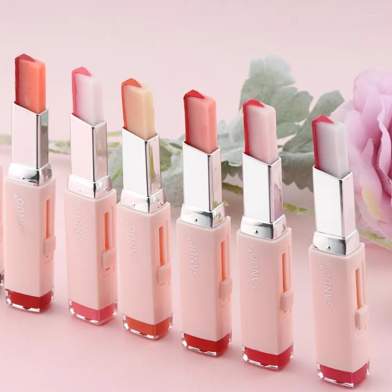 Lip Gloss 1pc Waterproof Double Color V Shape Gradient Lipstick Moisturizing Long Lasting ToolsLip Wish22
