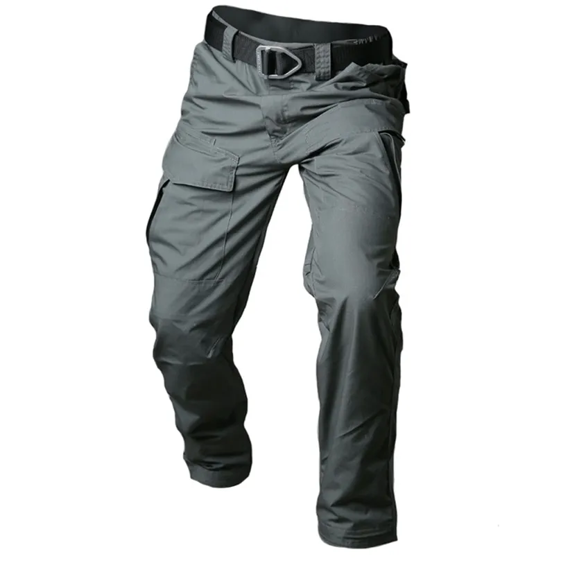 MEGE City Tactical Cargo Pants Men Combat SWAT Army Military Pants Cotton Multi-pocket Stretch Flexible Man Casual Trousers 201130