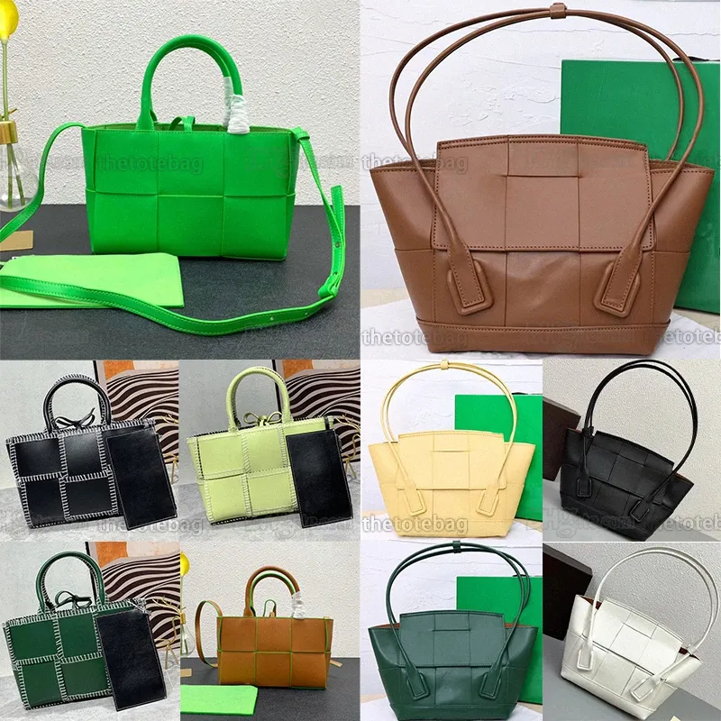 Arco weave Grained Calfskin smooth leather fashion trend simple luxurys Women Shoulder handbag C6cx#