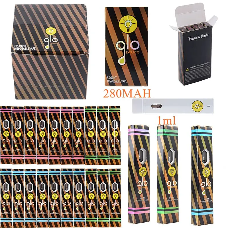 GLO Rechargeable E Cigarettes Disposable Vape Pen 1ml 280mAh Empty