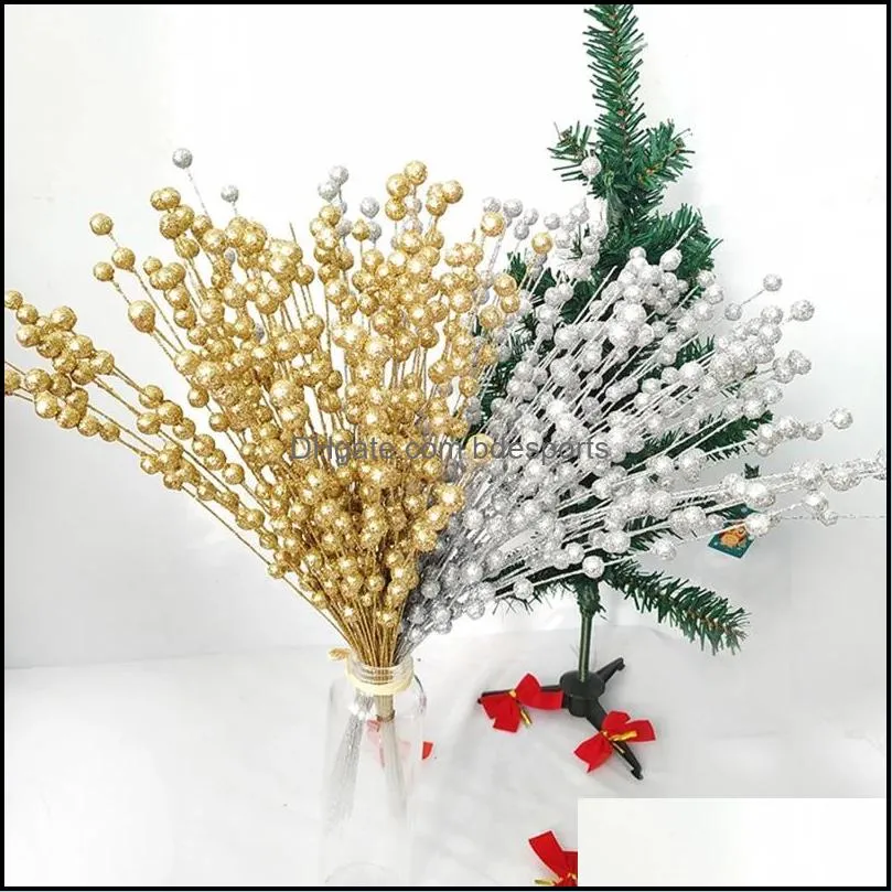 Decorative Flowers & Wreaths Christmas Artificial Pistachio Fake Flower Home Party Plastic