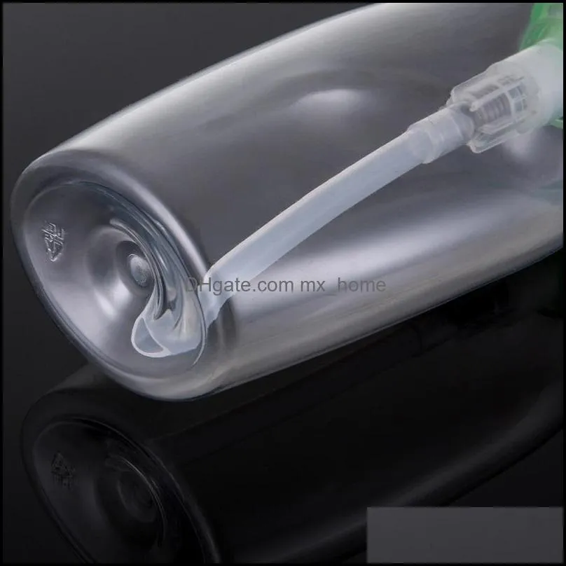 200ml PET plastic pump bottle transparent refillable bottle for body wash, disposable hand sanitizer and cosmetics fluid