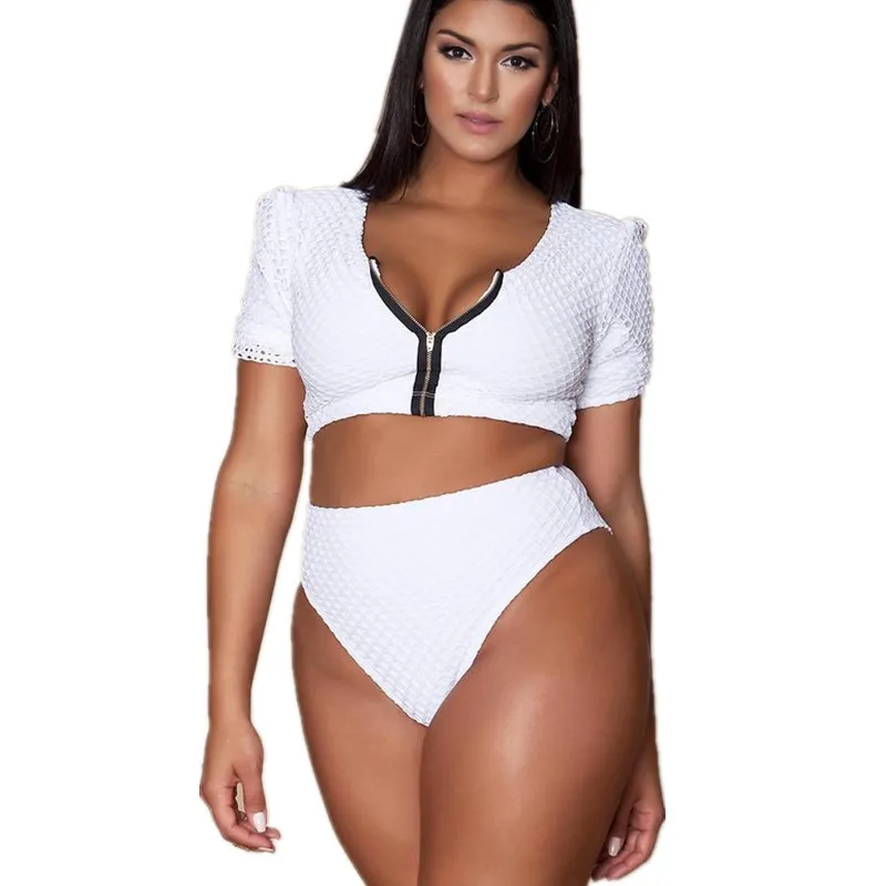 womens sexy swimsuit swim swimwear swimming beachwear two piece set black white redcolor plus size high waist no Bra underwire support summer swimsuits bikinis