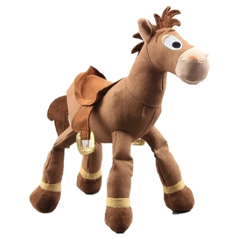 25 см мультипликационной сюжет начинки животные Bullseye милая маленькая лошадь модель кукла День Родень девочка детские дети подарок для детей плюшевые игрушки 220707