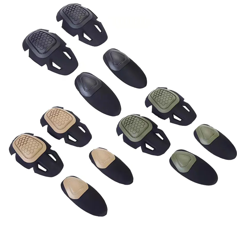 Açık Spor Ordusu Av Paintball Atış Kamu Gibi Koruyucu Airsoft Kneepads Taktik Dirsek Diz Pedleri BDU No05-009C