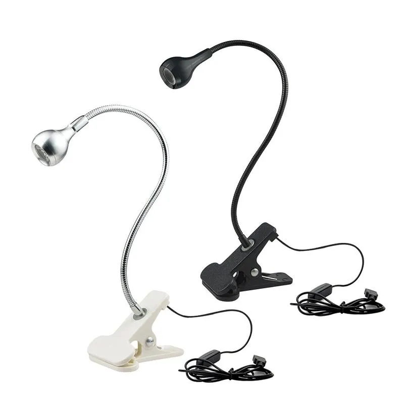 Lampes de table Lampe de lecture USB flexible à clipser à côté de la lampe de bureau Protection des yeux Lanternes supérieures pour bureau d'étudiant Night LightTable