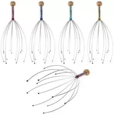 Therapeutic Head Scratcher Deep Relaxation Tool Hand Held Scalp Massager Stress Release Massage Octopus Head Massager