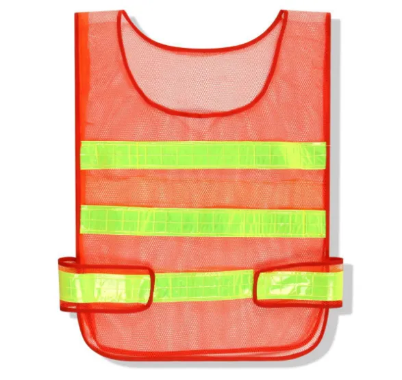 Hot sale fluorescent yellow safety vest custom motorcycle vest