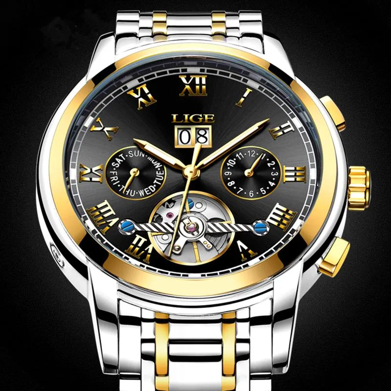 Mens Luxury Wristwatch Automatic Mechanical Watches Business Steel Waterproof Clock From Stirringoa 28.95 DHgate.Com