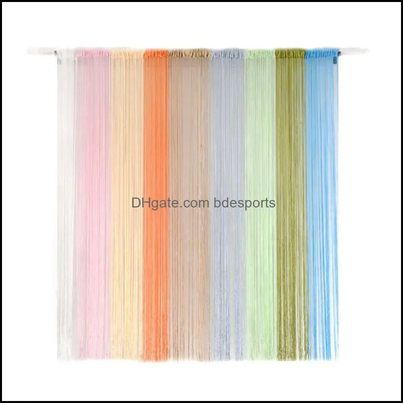 String Curtains Patio Net Fringe For Door Screen Windows Divider Cut To Size String Curtain Shiny Tassel Line Curtains