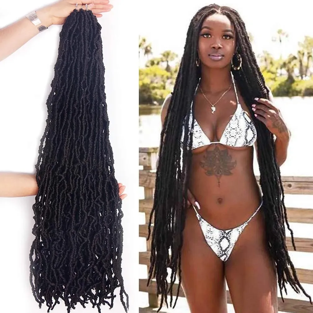 Dreadlocks Perruque Synthétique Crochet Extensions de Cheveux