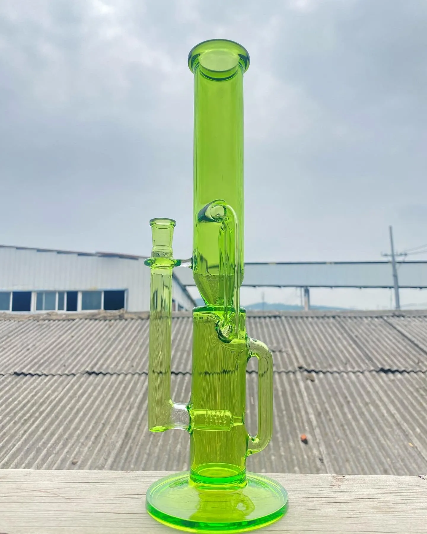 Smoking Pipes,bong,recycle,green,16inch,14mm joint ,high quality