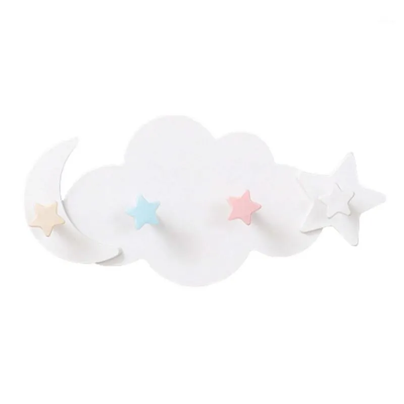 Ganci Rails Star Moon Cloud Shape Appendiabiti da parete senza chiodi Camera dei bambini Appendiabiti decorativo Appendiabiti per bagno Cucina Camera da letto