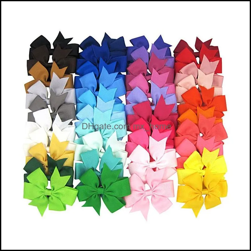 Mticolors Scegli il colore carino Fiocchi per capelli Spilla per bambini Bambini Ragazze Bambini Barrettes 1000 pezzi Invia consegna goccia 2021 Accessori Baby Materni