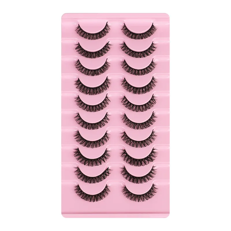 Eye Lashes DD Crul Ciglia lunghe naturali Riccioli russi Fluffy Faux Mink Kit di estensione ciglia Strumenti per il trucco Fornitori all'ingrosso