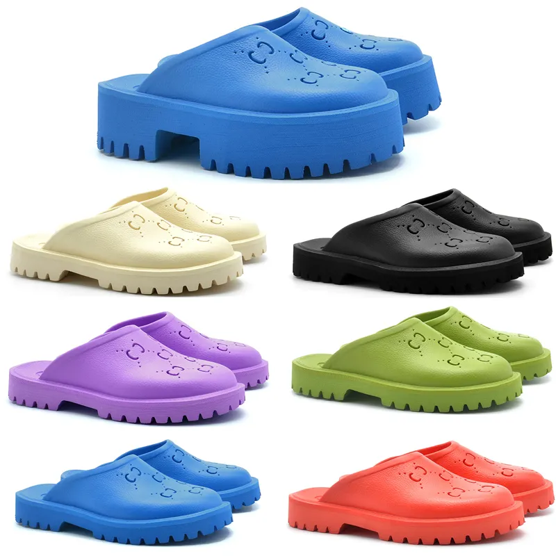 Designer Sandalen Hoge Hakken Foam Diatomeeën Modder Baotou Dikke Bodem Platte Bodem Modieuze Slippers Heren Dames Strandschoenen