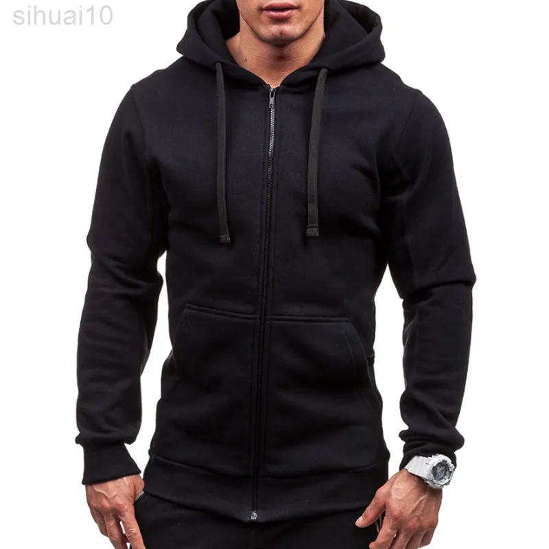 Hot Verkoop Mannen Hoodies Jas Herfst Lente Trekkoord Rits Hooded ...