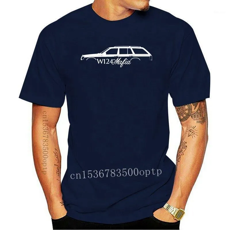 T-shirts pour hommes 2022 Hommes à manches courtes Tshirt W124 Mafia Car Station Station Wagon Kombi Unisexe T-shirt T-shirt femme