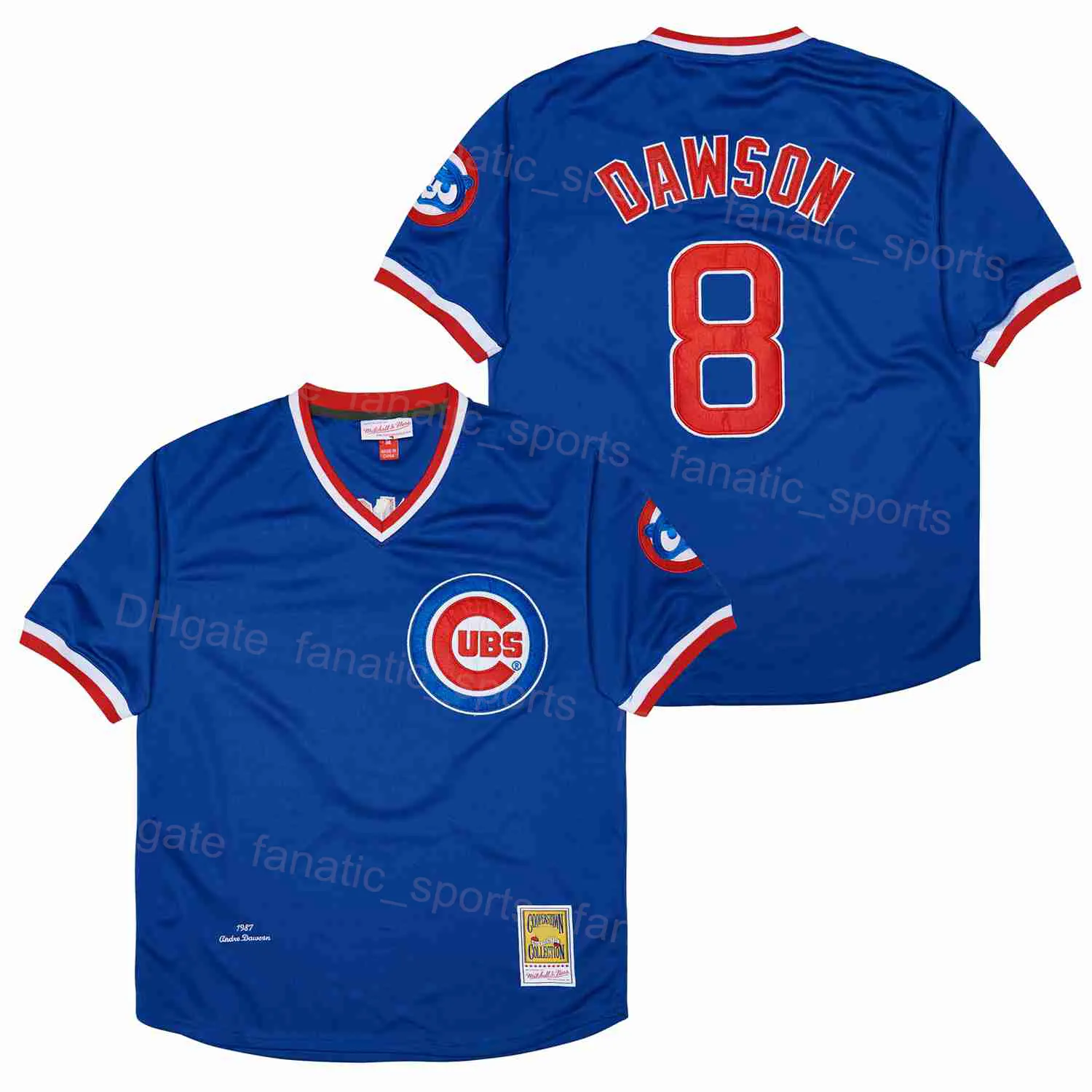 Baseball Vintage 8 Jersey Andre Dawson Ryne Sandberg Ferguson Jenkins Anthony Rizzo Cooler Basispullover Alles Genaht 2024 Retro Von 12 3 DHgate