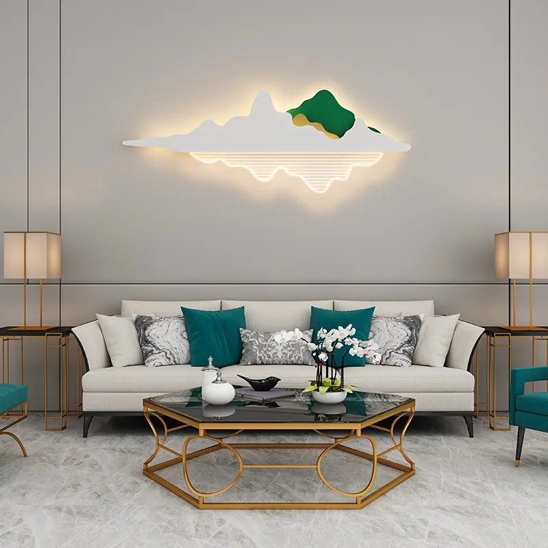 Lampy ścienne sypialnia nocna lampa nowa chiński styl kreatywny salon sofa